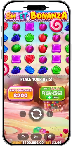 Sweet Bonanza 1000 free play demo with candy symbols